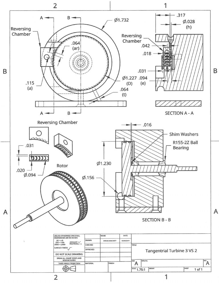 Tangential Turbine 3 VS A